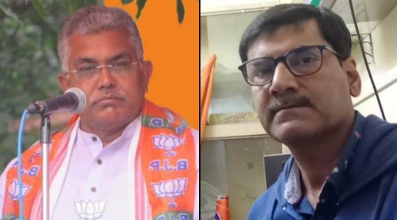 A TMC leader lodged FIR against BJP MP Dilip Ghosh