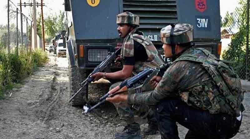 Three terrorist shot dead during an encounter at Pulwama.