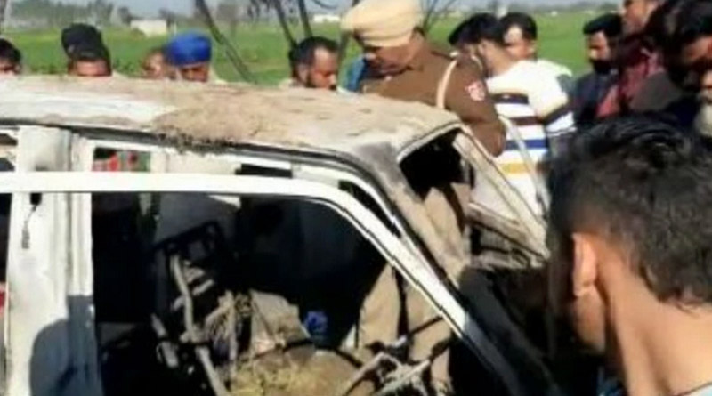 Punjab: 4 kids burnt to death after school van catches fire in Sangrur
