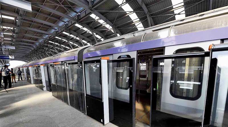 Screen door of east west metro malfunctioned at sector 5 on monday