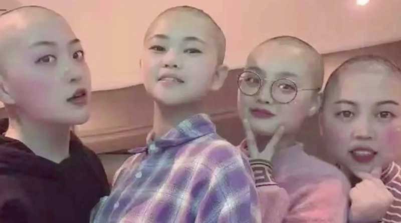 Nurses in Wuhan cut their hair to avoid Corona Virus infection