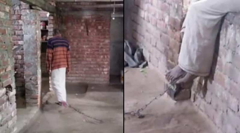 A youth named Barun Ram chained for last 5 years in maldah district