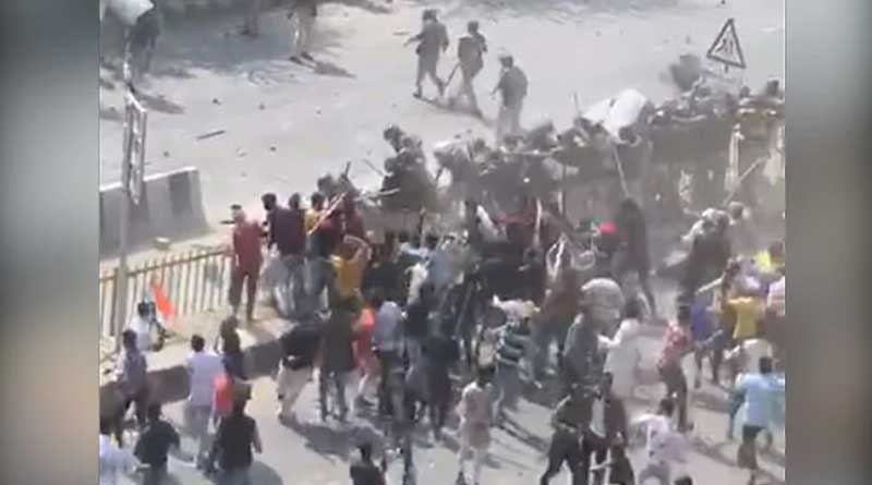 Chilling video shows cops overrun by mob on Day 2 Of Delhi violence