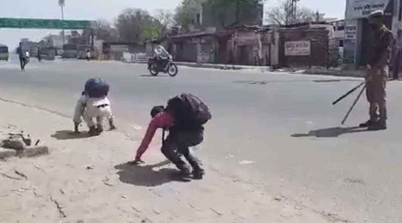 UP Police torture ruthlesly on common people on lockdown