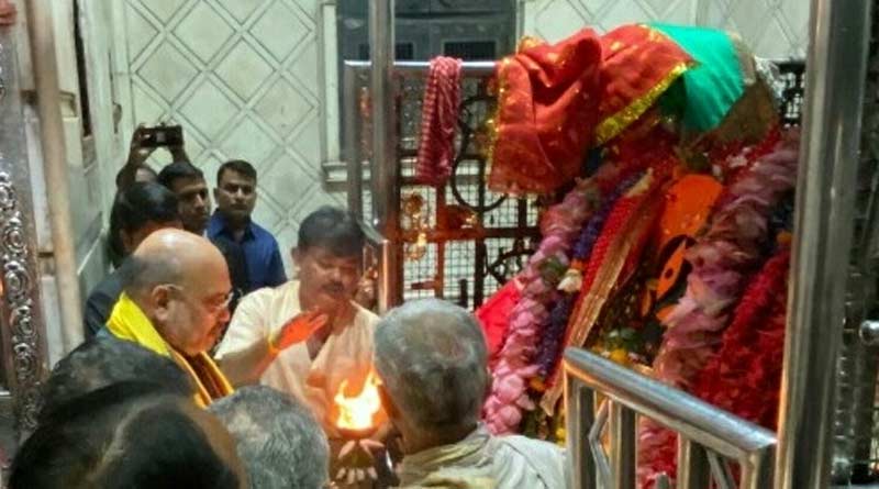 Amit Shah offers prayers at Kalighat temple on sunday