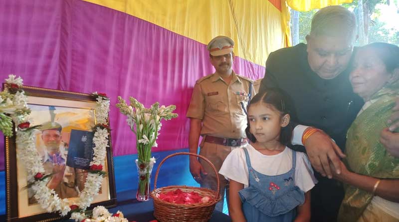 Govornor visited martyrs Bablu Santra's house on tuesday
