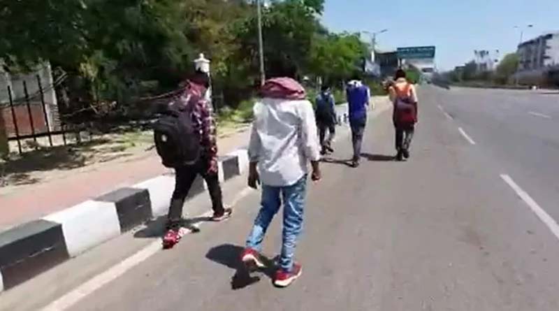 A UP guy detained by UP cops for walking on road in Lockdown