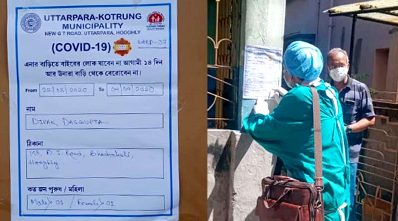 Uttarpara municipality started identification of people who came from abroad