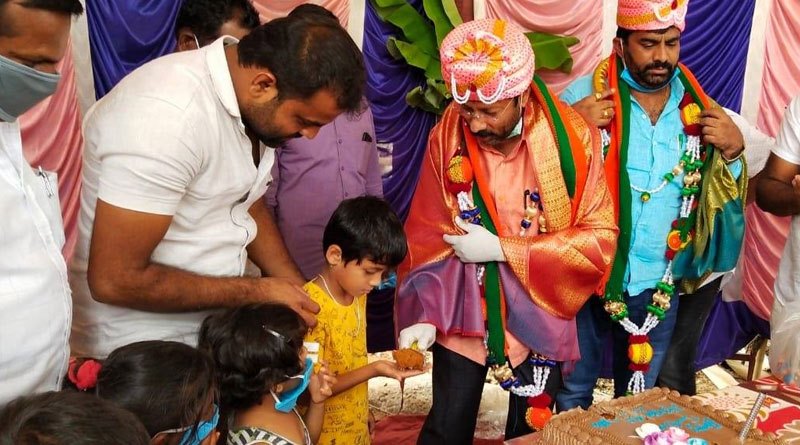 BJP MLA in Karnataka celebrated his birthday Violets lockdown