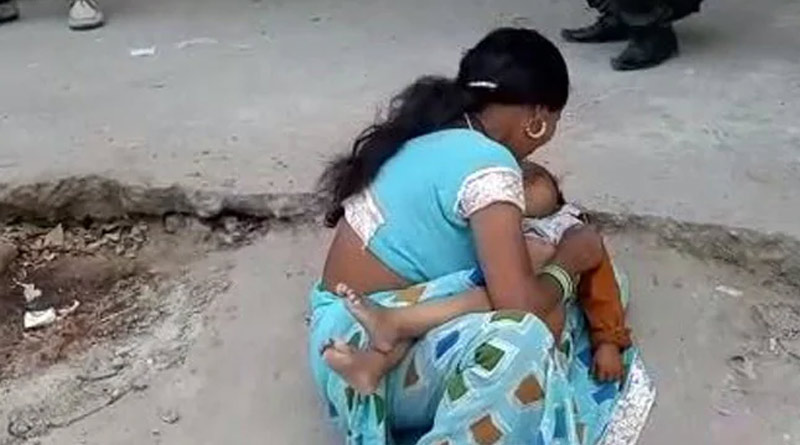 Bihar Woman walks with died son`s body in Lockdown