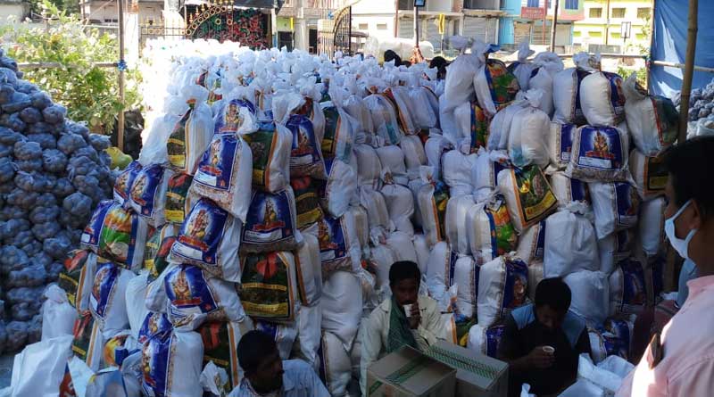 Transport Minister Shuvendu send Food grain packet to 1 lakh people