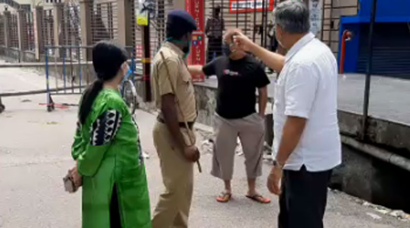 ICMT North team visits siliguri's containment zone on monday morning