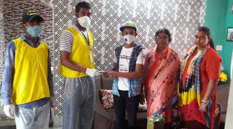 A student of class six donate his savings to relief fund