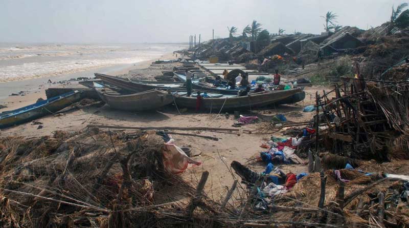 Sunderban's peoples stay in nearest schools for cyclone Amphan