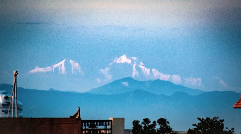 Saharanpur woke up to the stunning view of Himalayan mountains