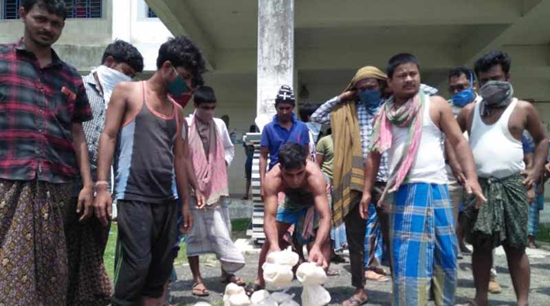 Migrant labourers release from quarantine centre by violates health norm