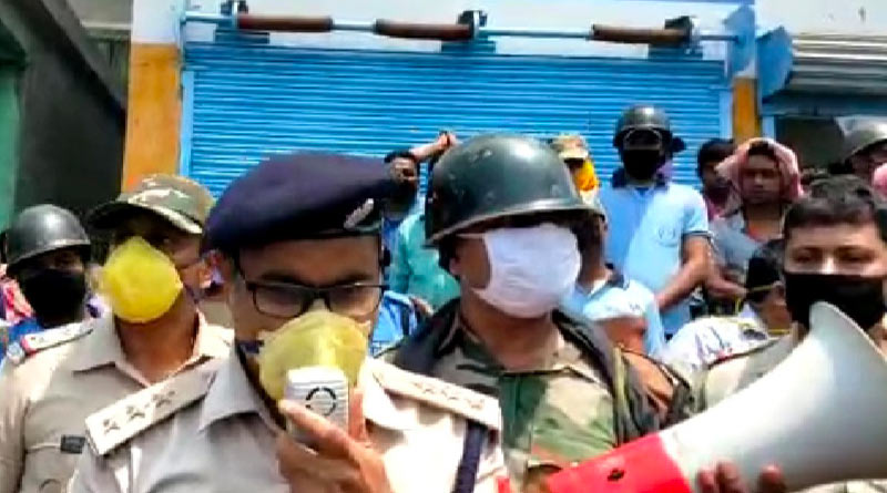 Massive protest at Murshidabad's Salar over ration distribution