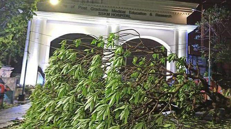 SSKM trouma care center has floded over Amphan, patients shifted