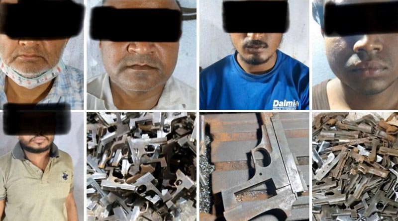 Kolkata police STF busts arms factory in West Burdwan district