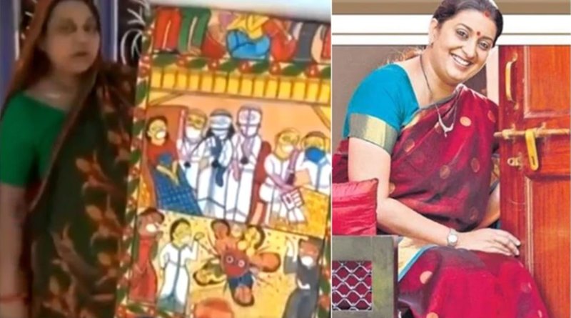 Smriti Irani shares video of Patchitra on Corona Warriors