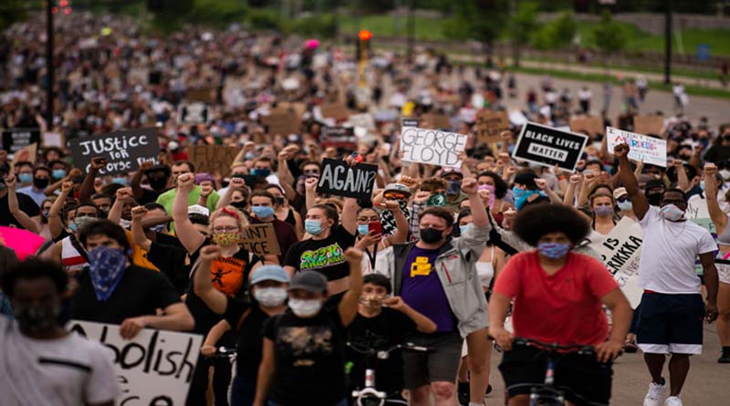 Black man death police custody sparks protest in USA