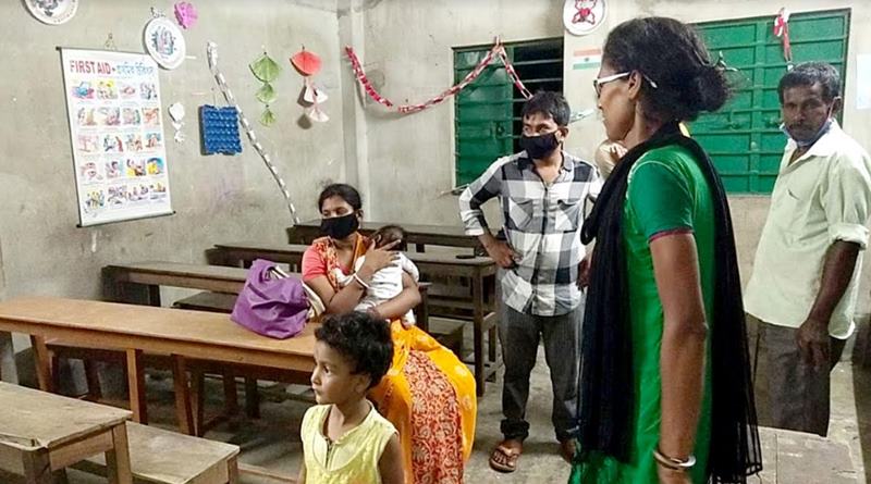 Locals stopped Migrant worker from entering the house