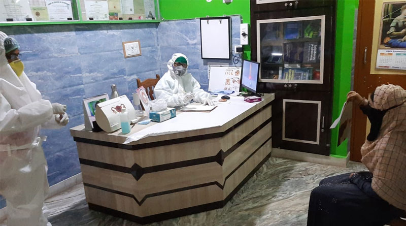 Doctor's of Uluberia started private practice in amid corona scare