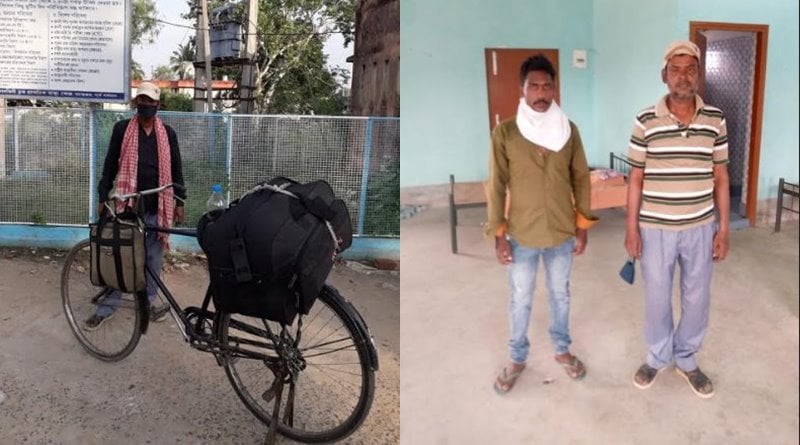 Five migrant labor return to Bardhaman from Uttar Pradesh via cycle