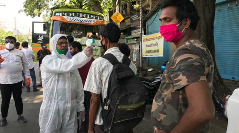 Jaisawal society arrange buses to send migrant labor to Bihar