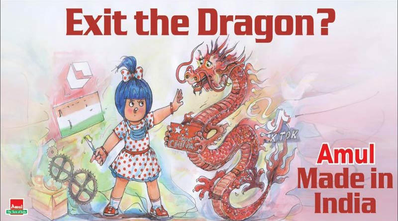 Exit the dragon: Amul ad supports ban on Chinese goods