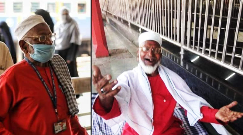 Eighty years old coolie at Lucknow station helps migrant workers for free