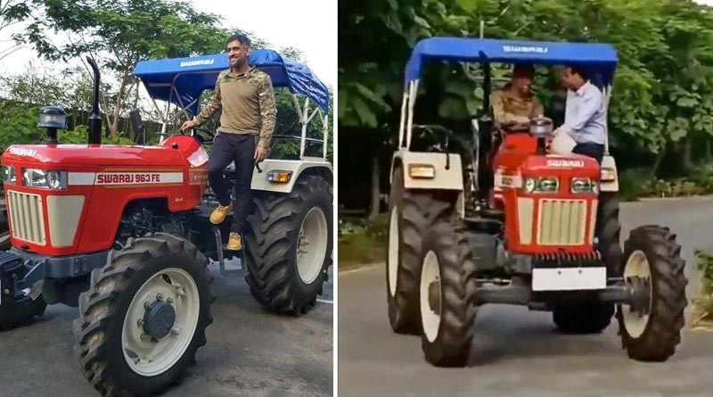 MS Dhoni Turns Farmer, CSK Captain Seen Ploughing Field