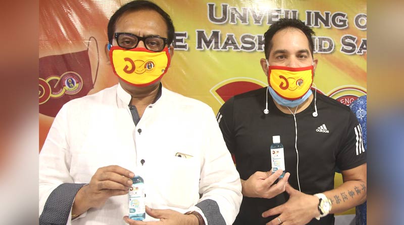 WB Sports Minister inaugurates mask and sanitizer of East Bengal