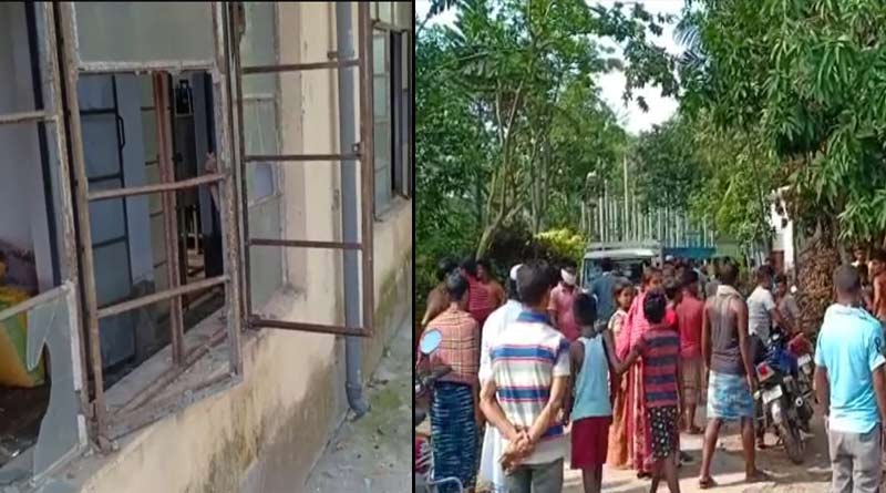 Haroa villegers started to protest in electricity office due to fault of Electric