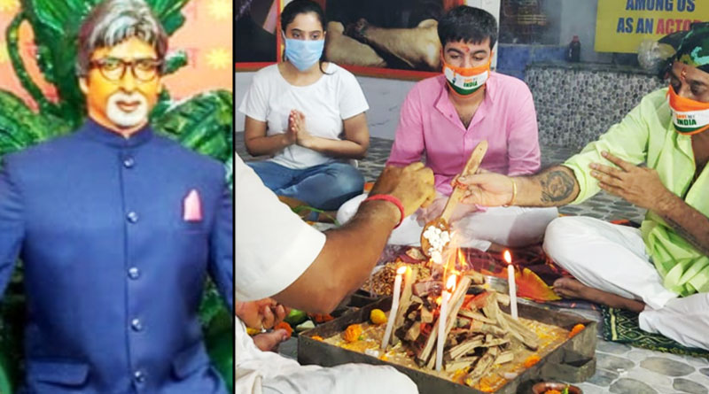 Amitabh Bachchan fans performs puja for his quick recovery