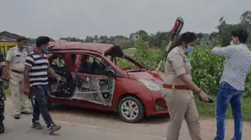 Blast in a car in Birbhum district on Sunday morning