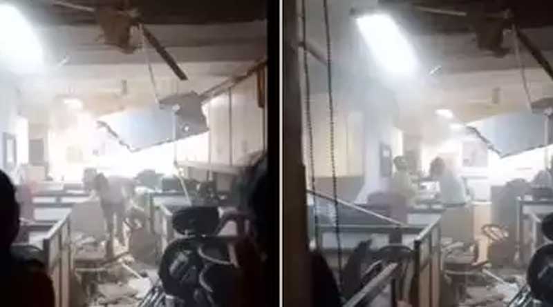 Portion of roof collapses at Finance Ministry's North Block office