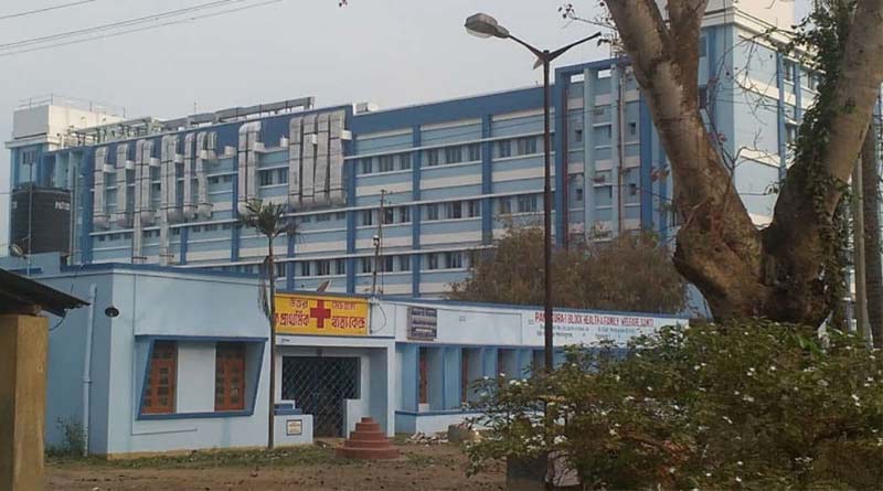 A man bring his mother to hospital by bike in East Midnapore's Panshkura