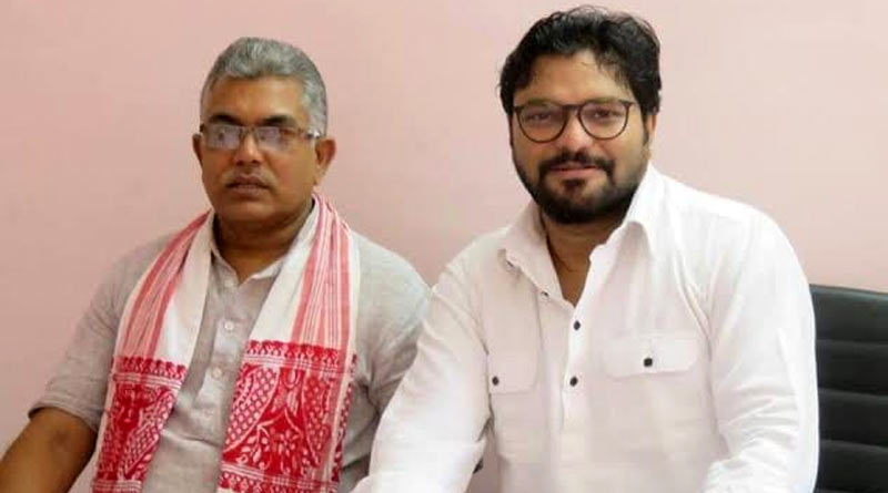 Babul Supriyo wishes happy birthday to Dilip Ghosh