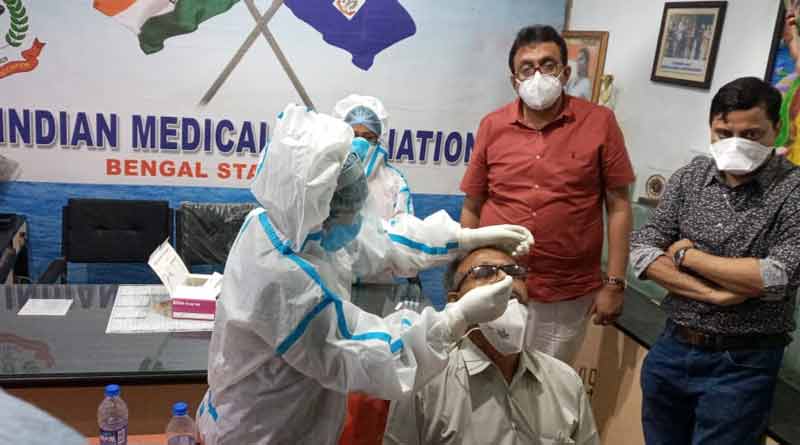 Kolkata IMA Covid test corona positive a doctor