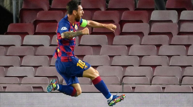 UCL: Messi powers Barcelona to their 13th consecutive quarters
