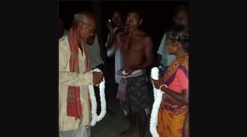 74 years old man tied knot with a lady in Jalpaiguri