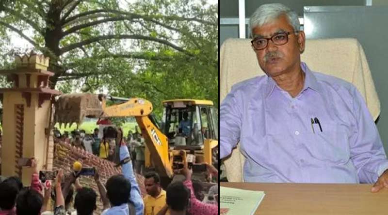 Political influence work on Viswabharati vandalism, says vc Bidyut Chakrabarty