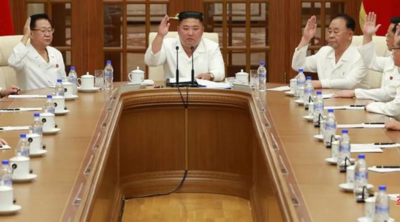 North Korea’s Kim Jong-un shown chairing a meeting in new pictures