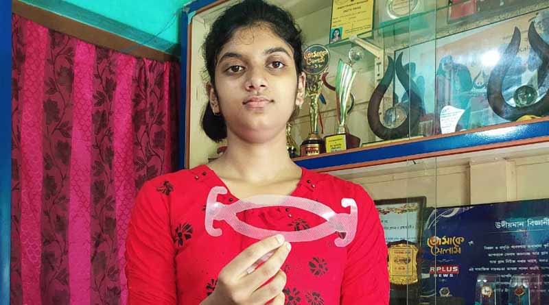 Bengal's girl makes a tool to helps who wear mask long time ।Sangbad Pratidin