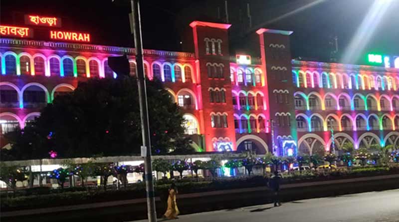 Howrah and Sealdah station lightened up for Durga Puja ।Sangbad Pratidin