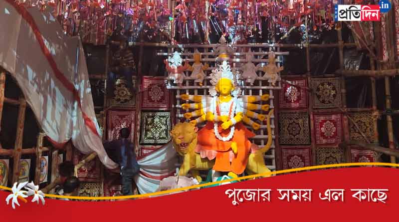 Durga Puja 2020: Hatibagan Nabin Pally is ready to welcome goddess Durga ।Sangbad Pratidin