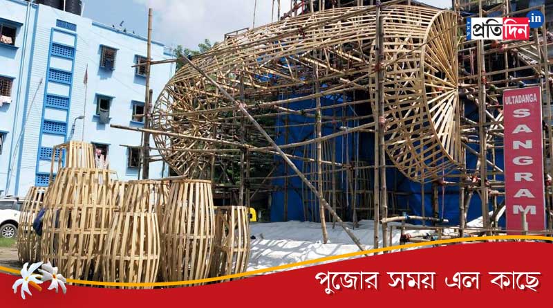 Bengali News: Theme of this year Durga puja of Ultadanga Sangrami is Dhak | Sangbad Pratidin