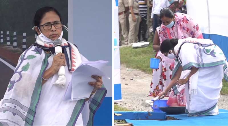 Mamata Banerjee inaugurates road building project at Siliguri| Sangbad Pratidin