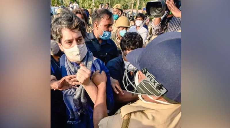 Hathras case in Bengali news: BJP Leader's Tweet On Cop Manhandling Priyanka Gandhi | Sangbad Pratidin
